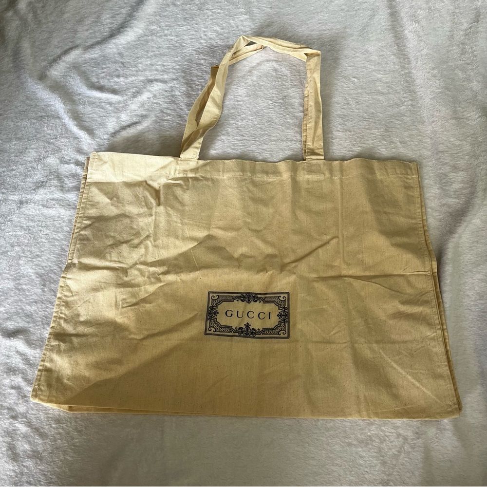 Gucci Logo cotton tote bag